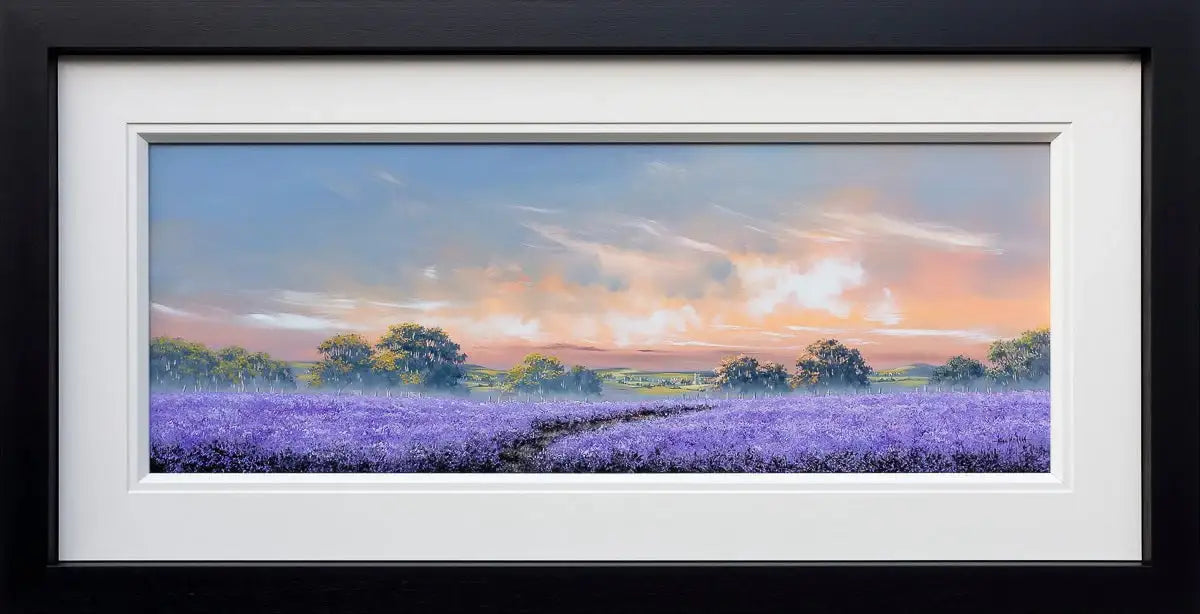 Purple Pathway - Original - SOLD by artist Allan Morgan - Wyecliffe Galleries