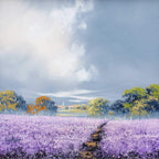 Violet Path I - Original - SOLD by artist Allan Morgan - Wyecliffe Galleries