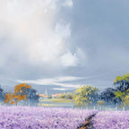 Violet Path I - Original - SOLD by artist Allan Morgan - Wyecliffe Galleries