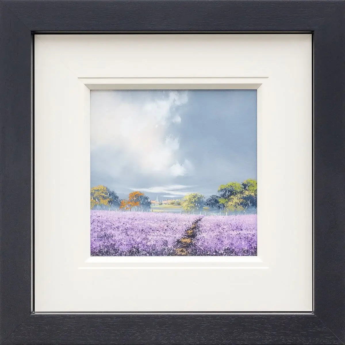 Violet Path I - Original - SOLD by artist Allan Morgan - Wyecliffe Galleries