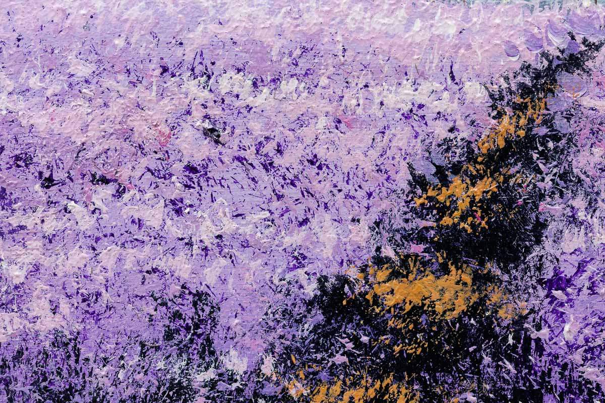 Violet Path I - Original - SOLD by artist Allan Morgan - Wyecliffe Galleries