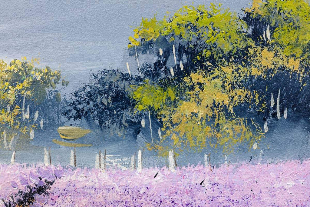 Violet Path I - Original - SOLD by artist Allan Morgan - Wyecliffe Galleries