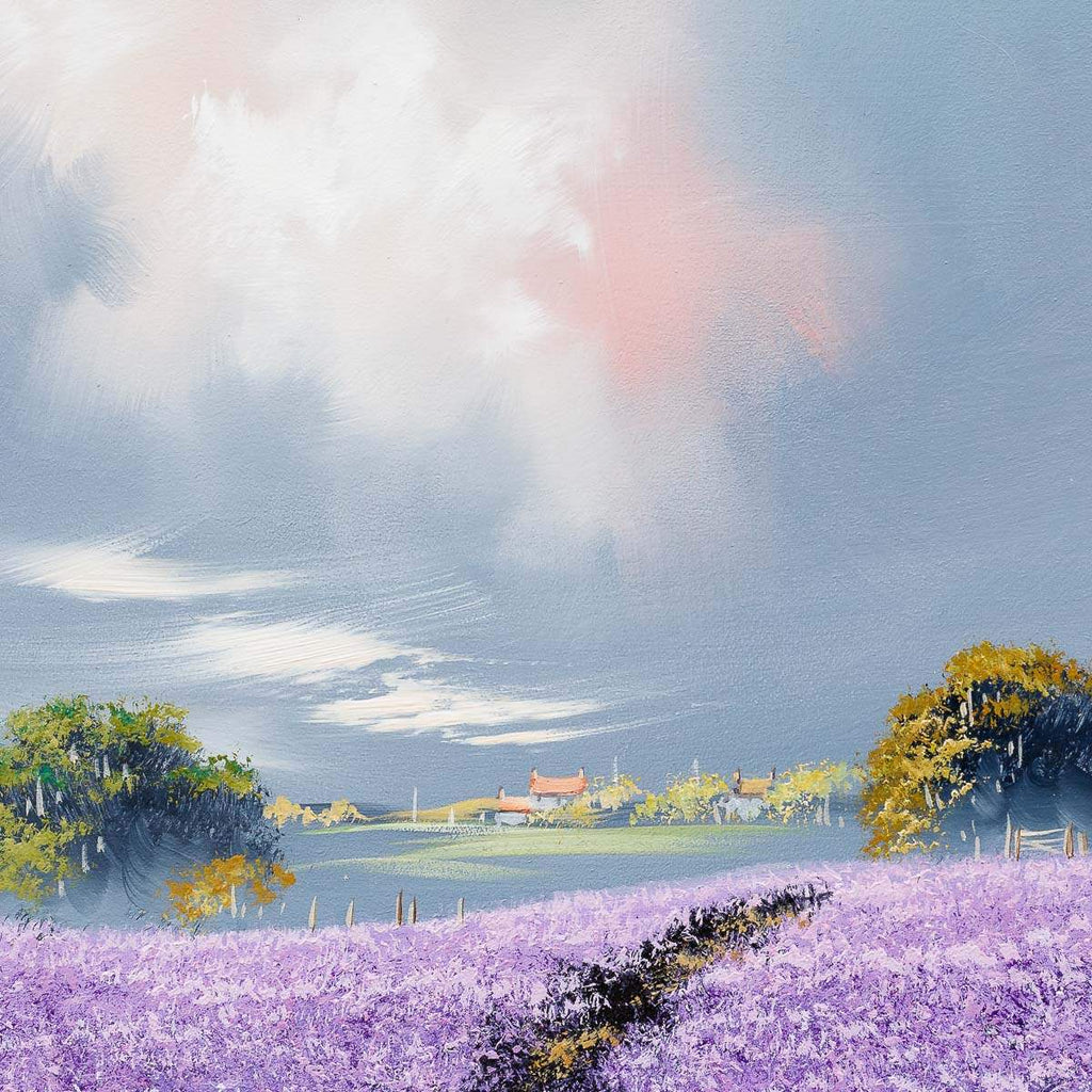 Violet Path II - Original -SOLD by artist Allan Morgan - Wyecliffe Galleries