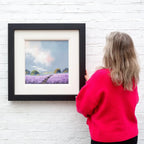 Violet Path II - Original -SOLD by artist Allan Morgan - Wyecliffe Galleries