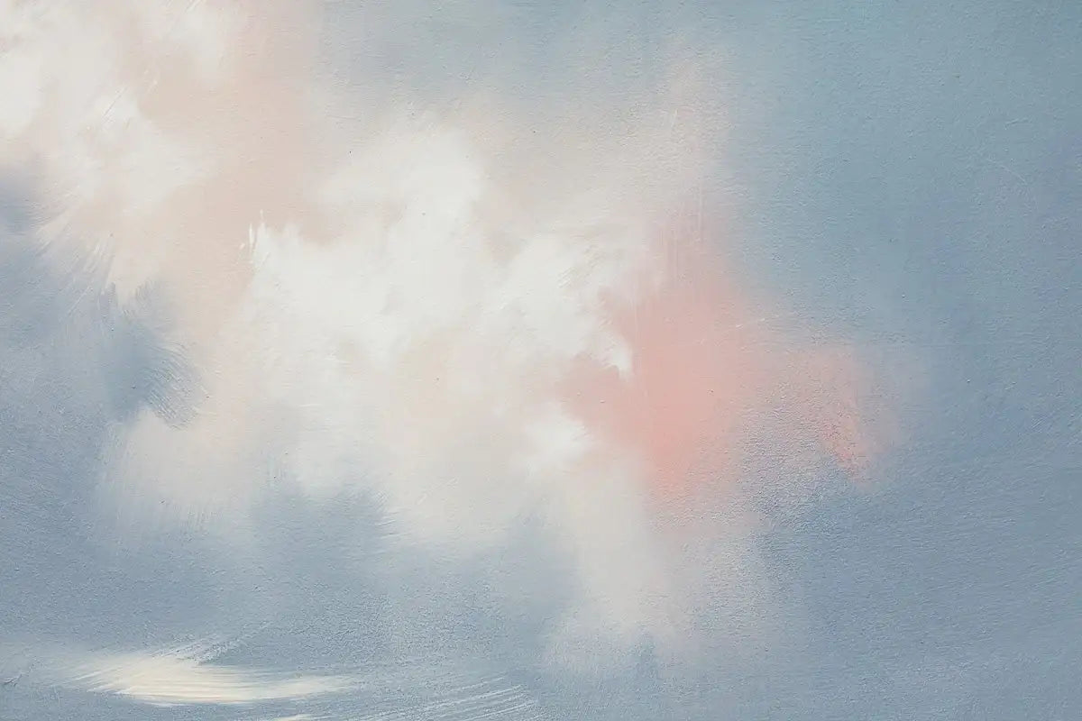 Violet Path II - Original -SOLD by artist Allan Morgan - Wyecliffe Galleries