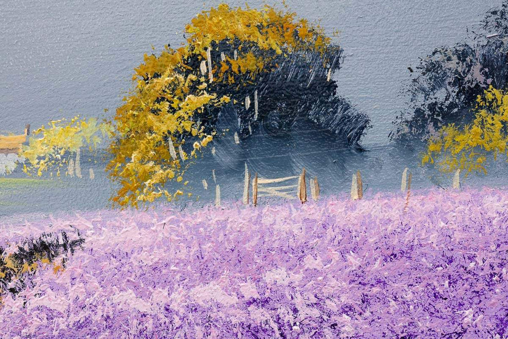 Violet Path II - Original -SOLD by artist Allan Morgan - Wyecliffe Galleries