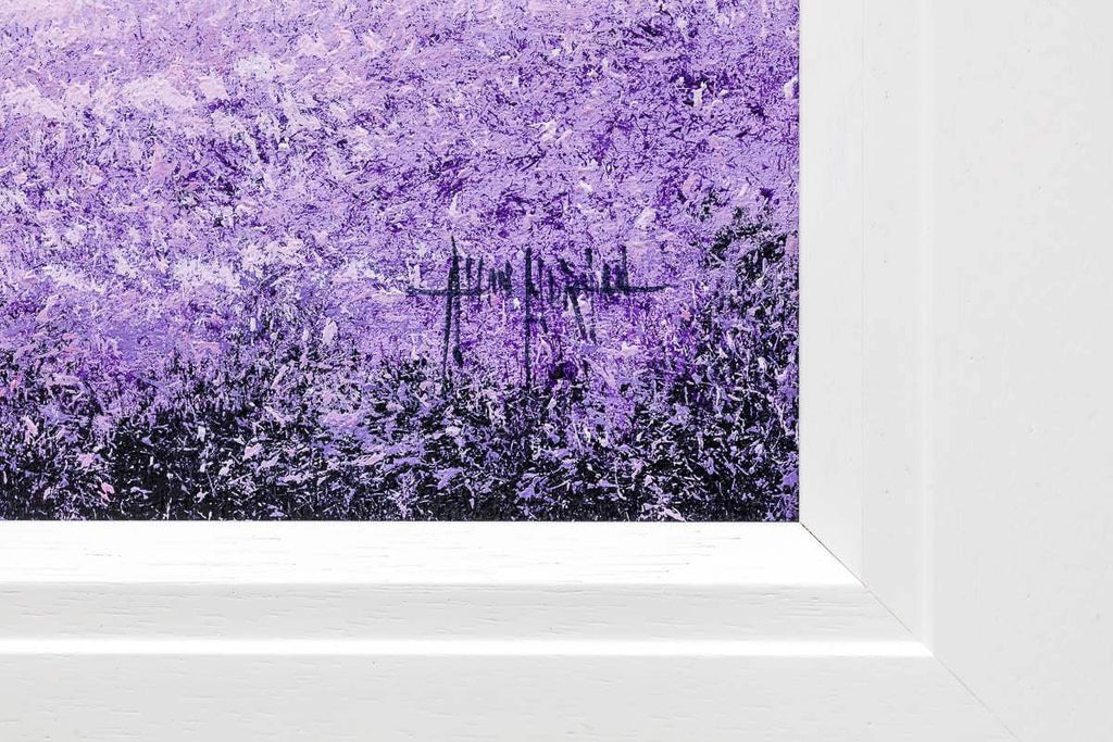 Violet Path II - Original -SOLD by artist Allan Morgan - Wyecliffe Galleries