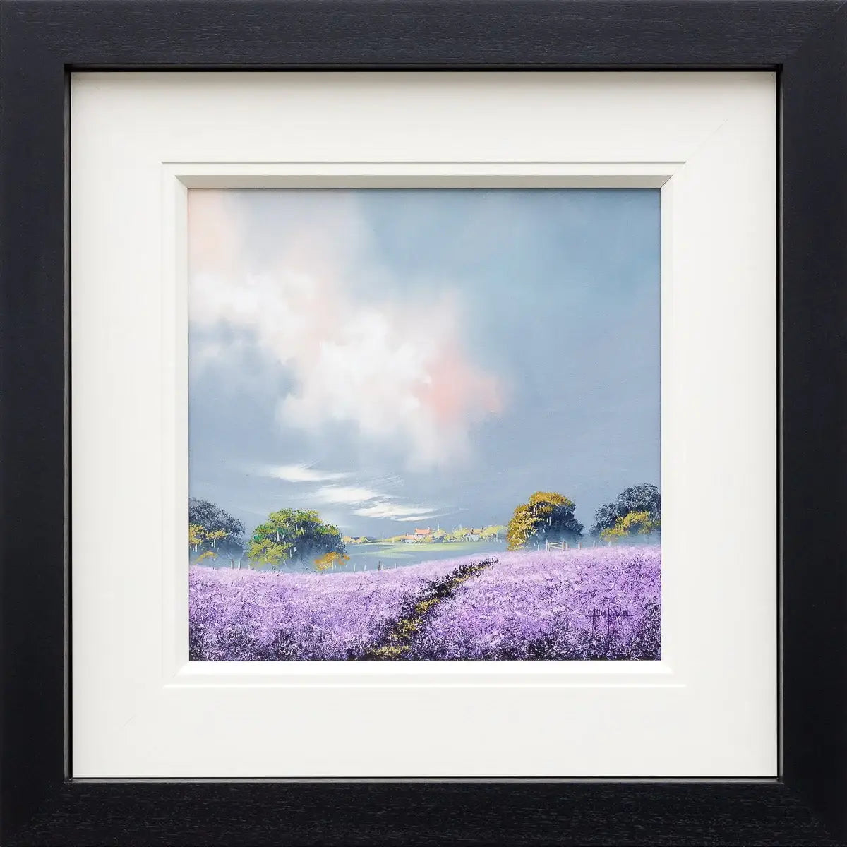 Violet Path II - Original -SOLD by artist Allan Morgan - Wyecliffe Galleries