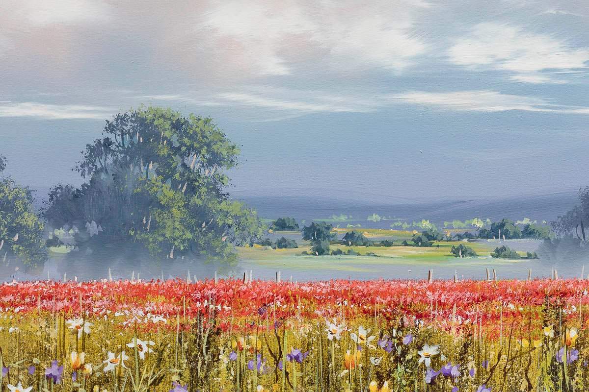 Where Flowers Bloom, So Does Hope - Original - SOLD by artist Allan Morgan - Wyecliffe Galleries
