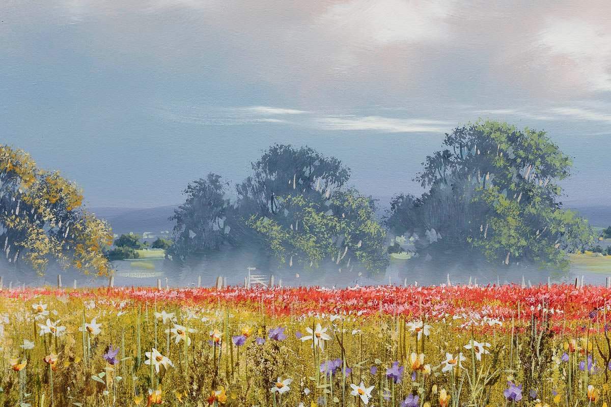 Where Flowers Bloom, So Does Hope - Original - SOLD by artist Allan Morgan - Wyecliffe Galleries