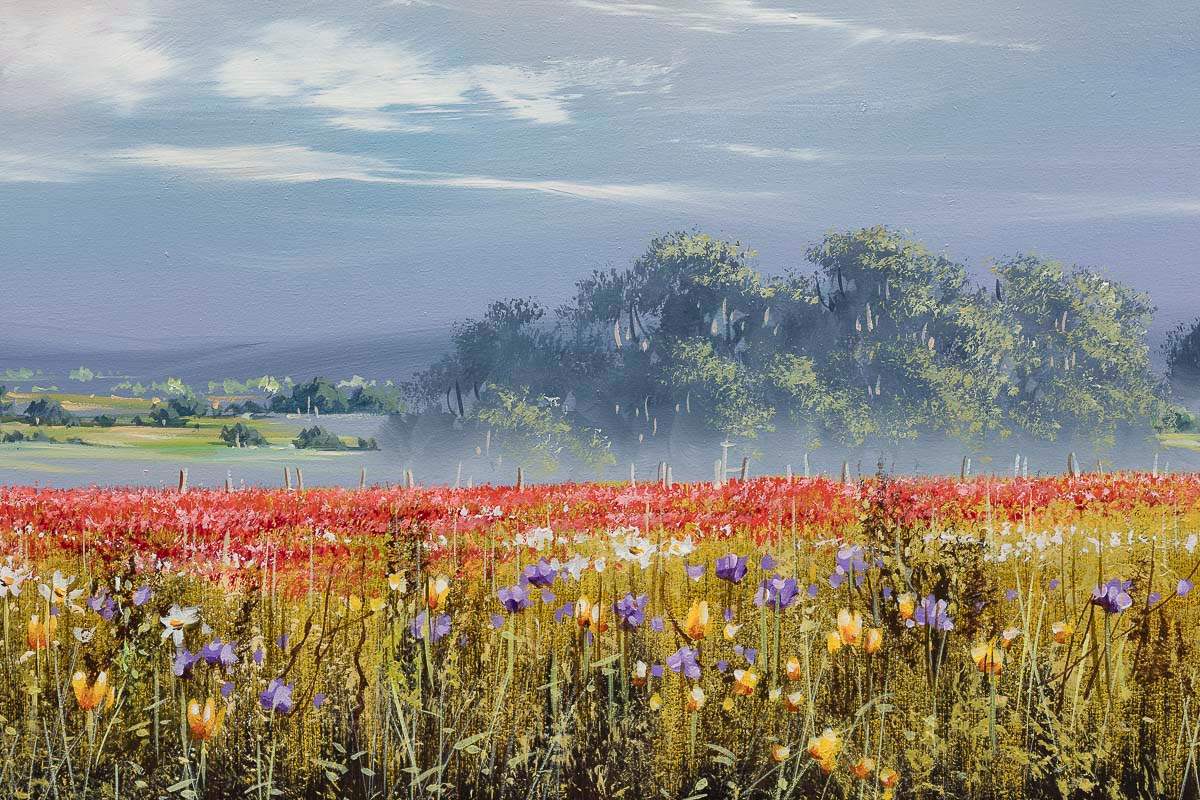 Where Flowers Bloom, So Does Hope - Original - SOLD by artist Allan Morgan - Wyecliffe Galleries