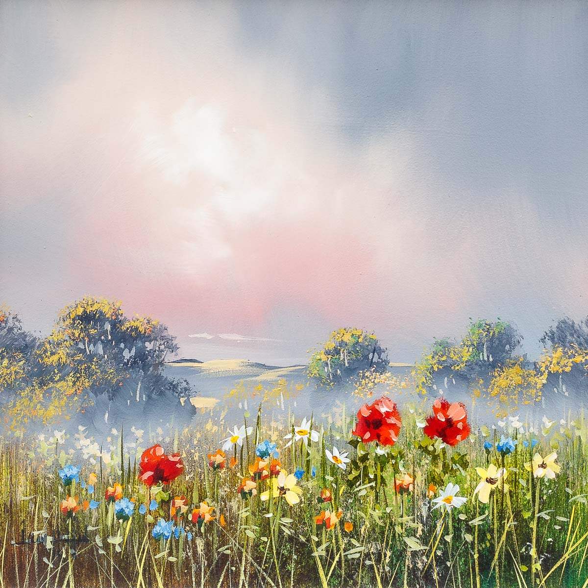 Wild Meadow - Original - SOLD by artist Allan Morgan - Wyecliffe Galleries