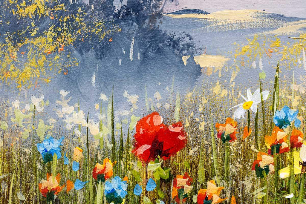Wild Meadow - Original - SOLD by artist Allan Morgan - Wyecliffe Galleries