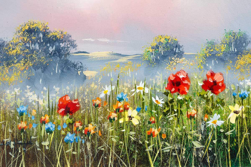 Wild Meadow - Original - SOLD by artist Allan Morgan - Wyecliffe Galleries