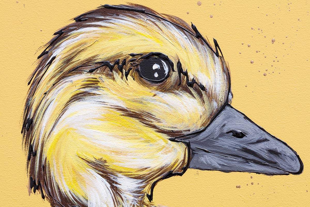 Sunshine Hatchling - Original - SOLD by artist Amy Louise - Wyecliffe Galleries