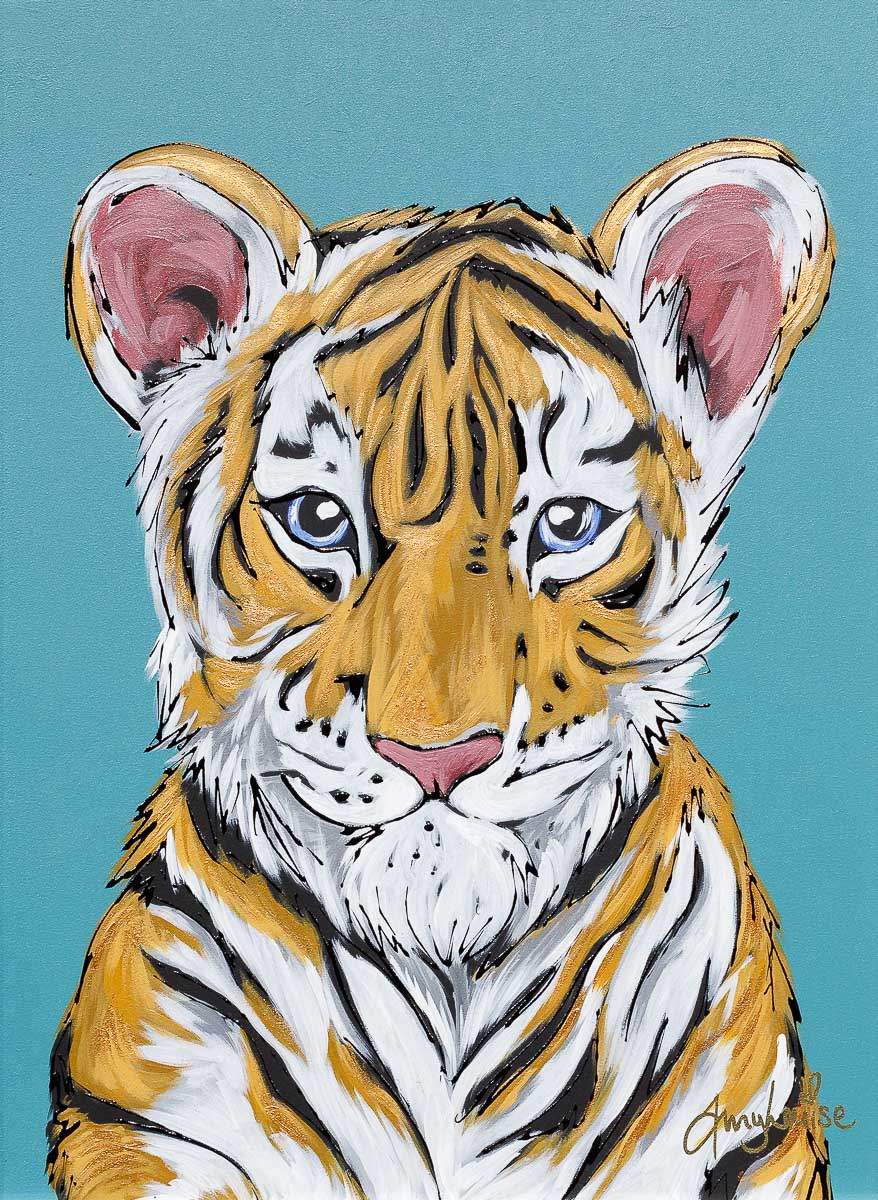 Eye Of The Tiger - Original by artist Amy Louise - Wyecliffe Galleries