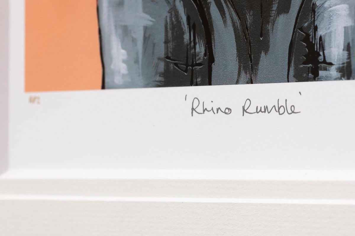 Rhino Rumble - Edition Amy Louise Artist Proof 2