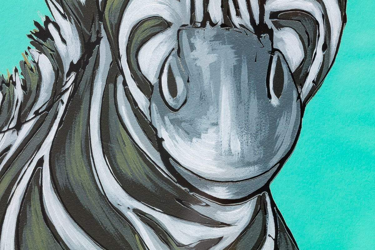 Stripey Wonder - Edition by artist Amy Louise - Wyecliffe Galleries