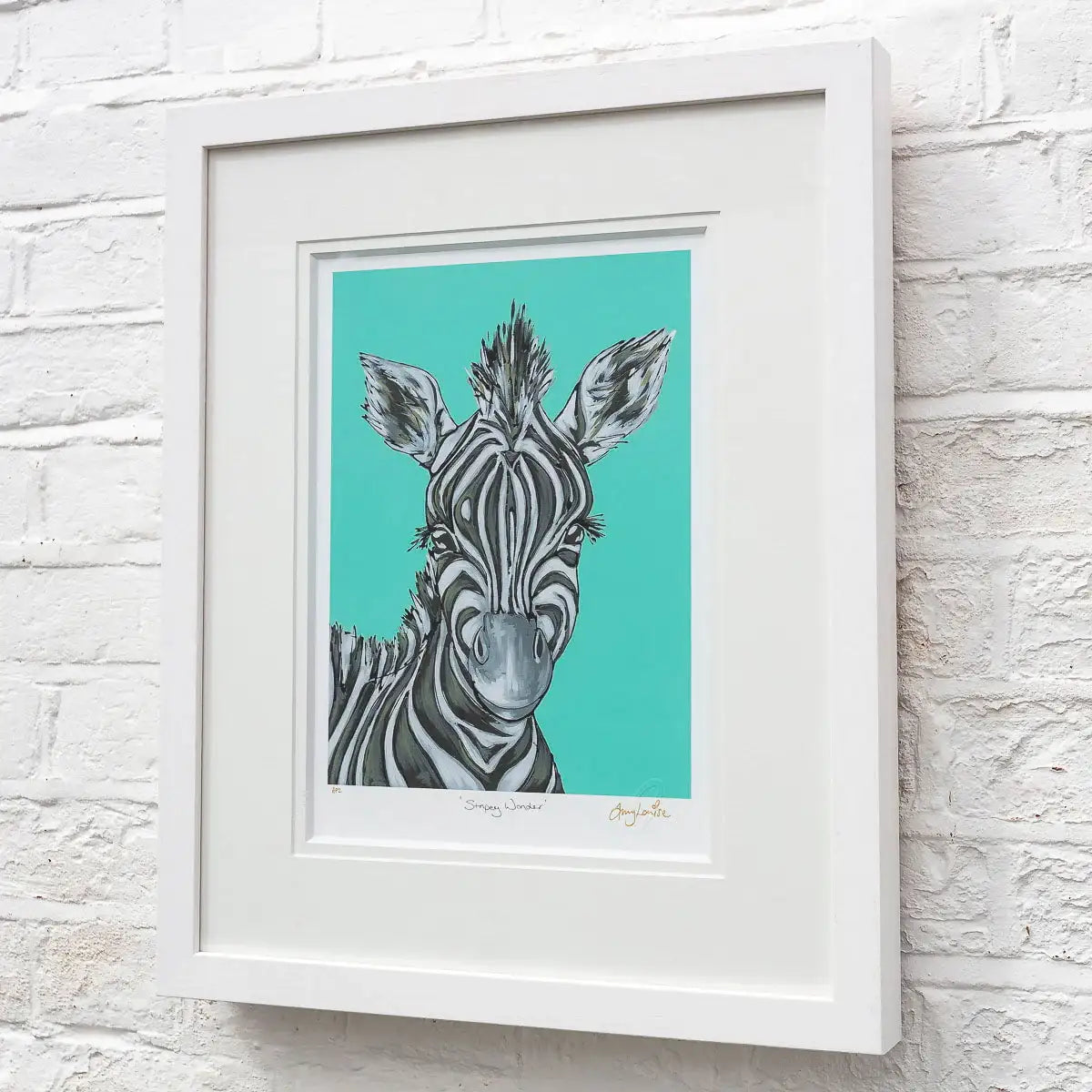 Stripey Wonder - Edition by artist Amy Louise - Wyecliffe Galleries