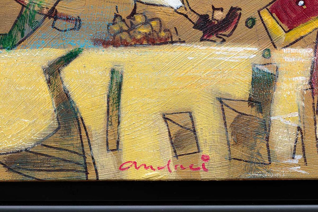 Casanova And Tourists - Original - SOLD by artist Andrei Protsouk - Wyecliffe Galleries