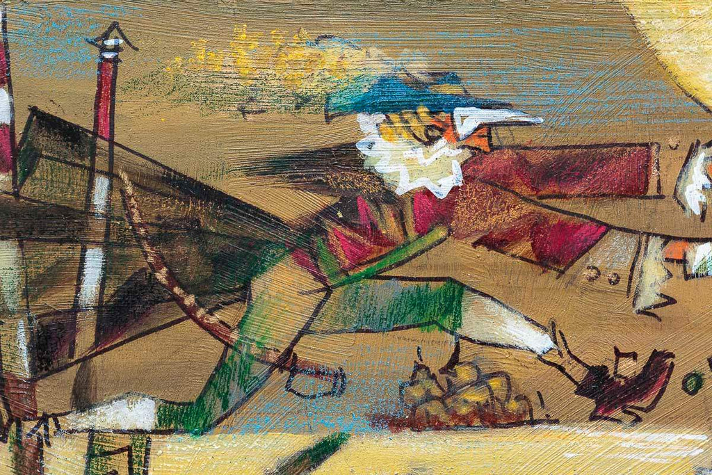 Casanova And Tourists - Original - SOLD by artist Andrei Protsouk - Wyecliffe Galleries