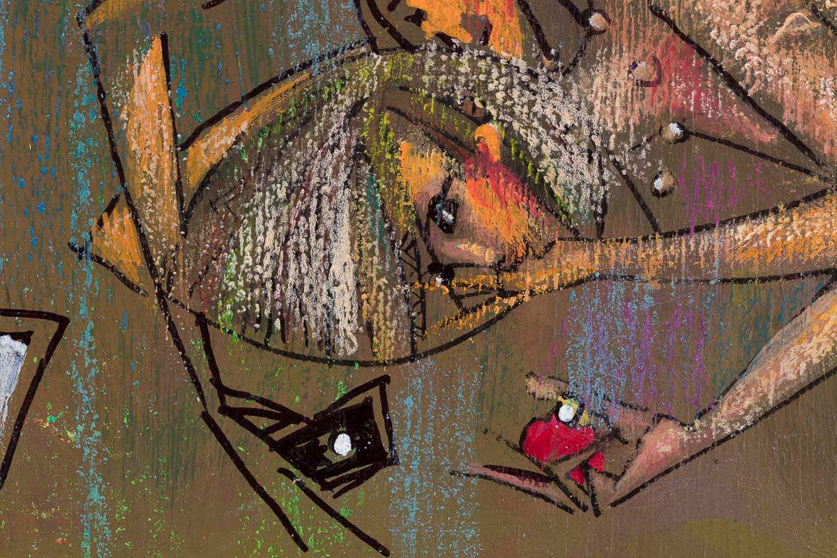 Fallen Apple - Original by artist Andrei Protsouk - Wyecliffe Galleries