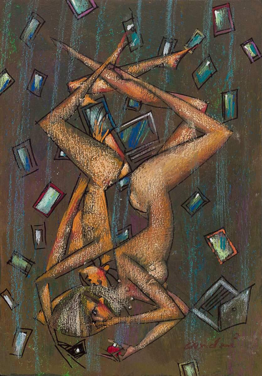 Fallen Apple - Original by artist Andrei Protsouk - Wyecliffe Galleries