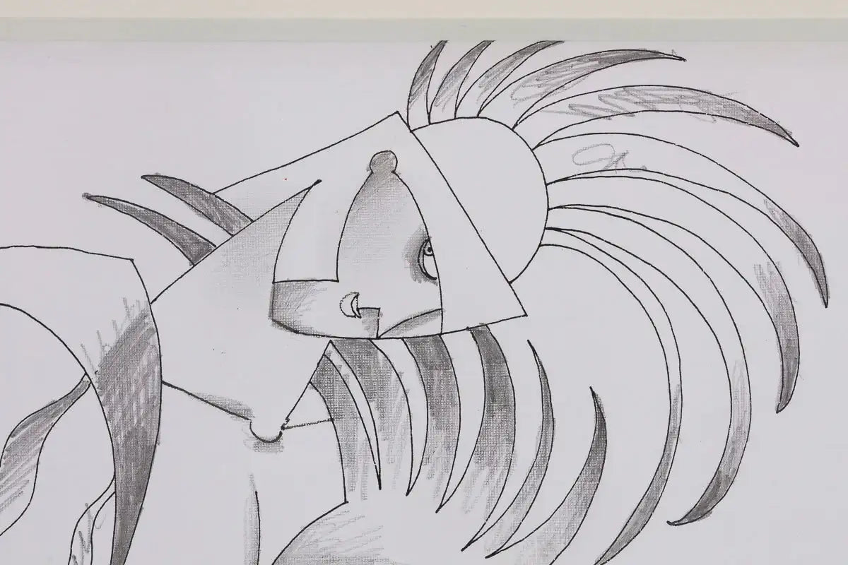 Fancy Dress Party - Original Line Study by artist Andrei Protsouk - Wyecliffe Galleries