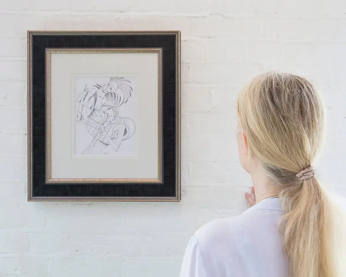 Fancy Dress Party - Original Line Study by artist Andrei Protsouk - Wyecliffe Galleries