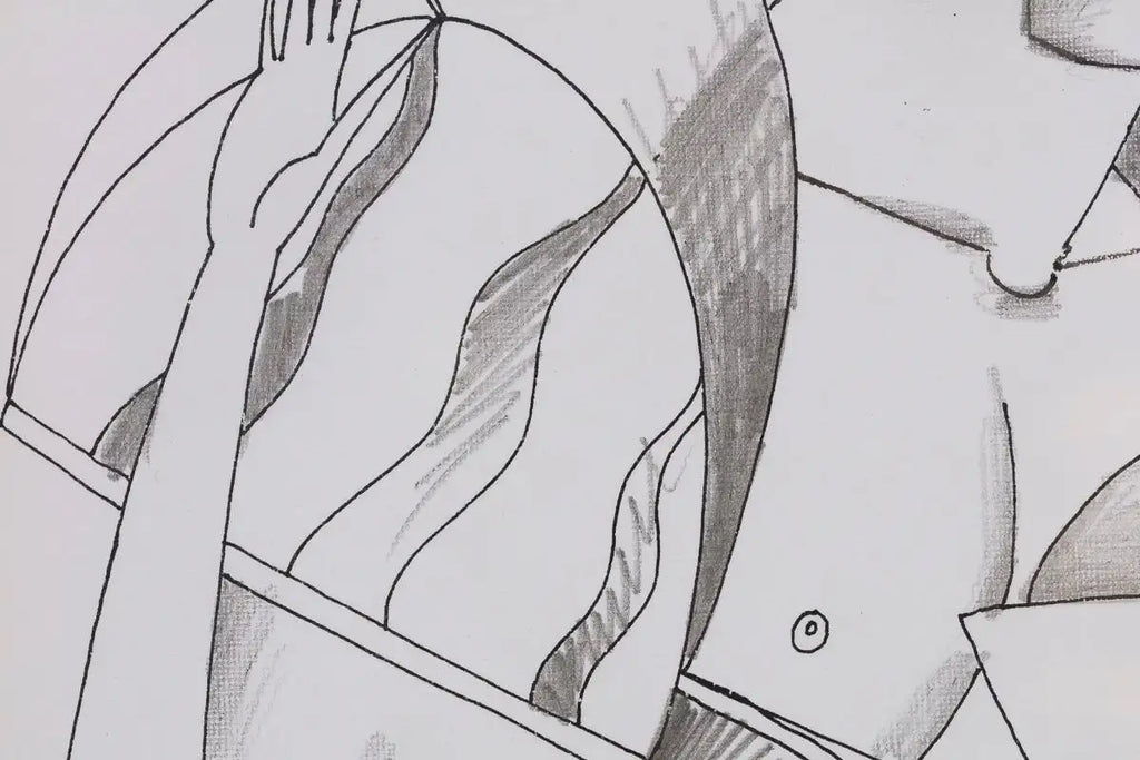 Fancy Dress Party - Original Line Study by artist Andrei Protsouk - Wyecliffe Galleries