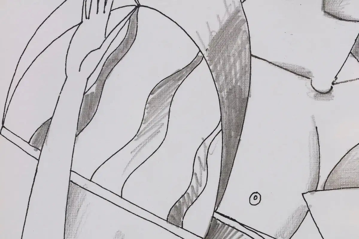 Fancy Dress Party - Original Line Study by artist Andrei Protsouk - Wyecliffe Galleries