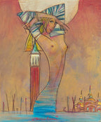 Gondalier - Original by artist Andrei Protsouk - Wyecliffe Galleries