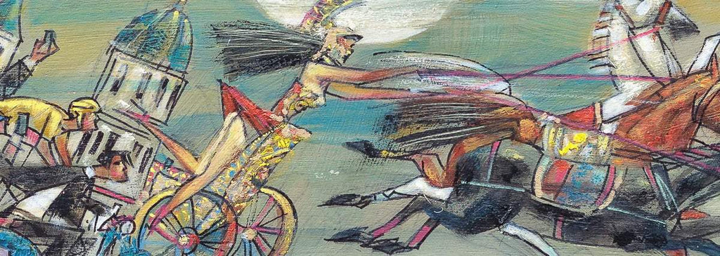 Horses And History - Original - SOLD by artist Andrei Protsouk - Wyecliffe Galleries