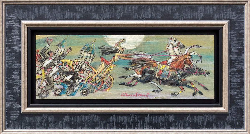 Horses And History - Original - SOLD by artist Andrei Protsouk - Wyecliffe Galleries