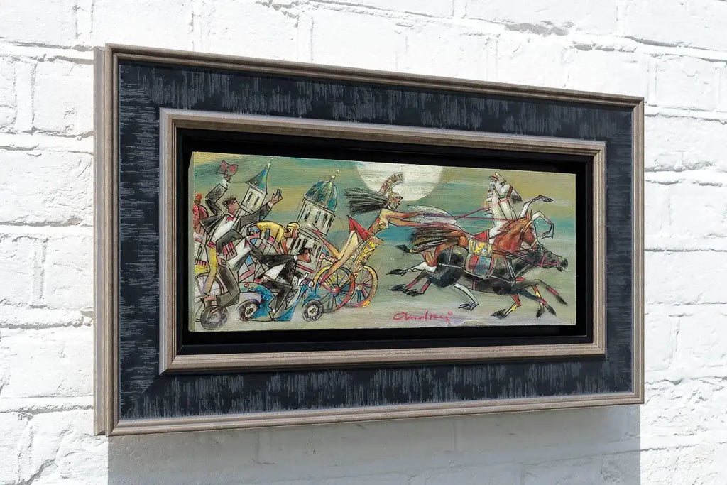 Horses And History - Original - SOLD by artist Andrei Protsouk - Wyecliffe Galleries