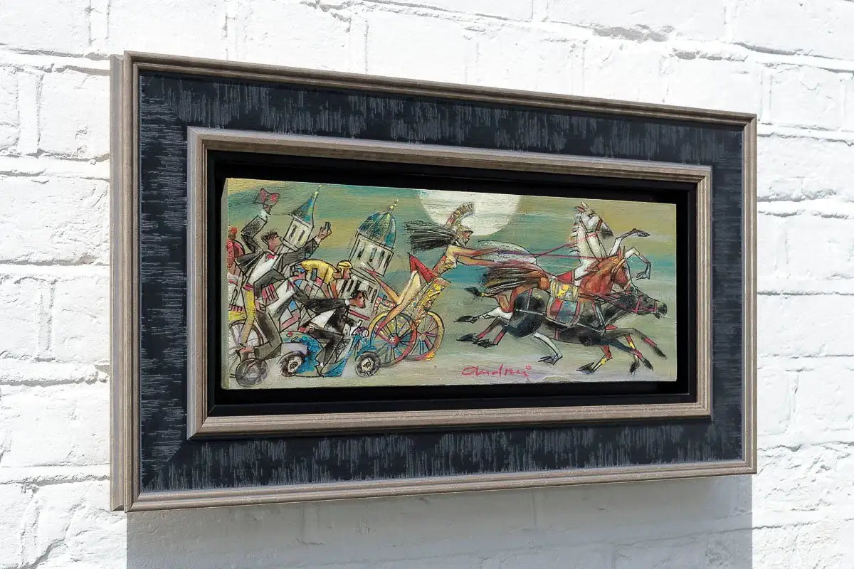 Horses And History - Original - SOLD by artist Andrei Protsouk - Wyecliffe Galleries