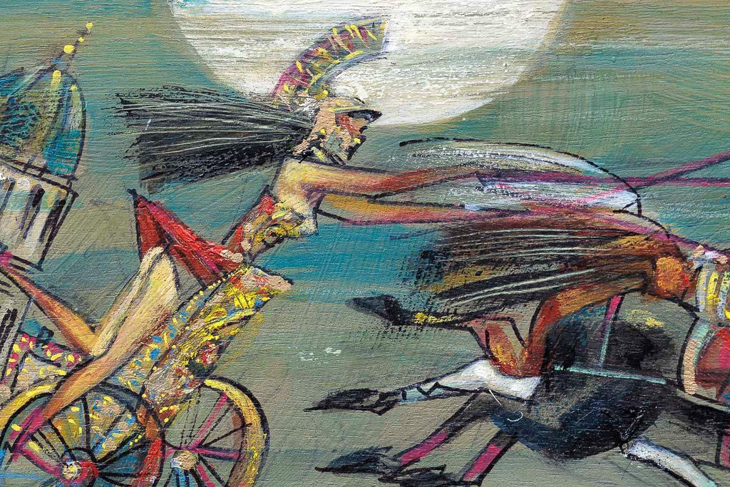 Horses And History - Original - SOLD by artist Andrei Protsouk - Wyecliffe Galleries