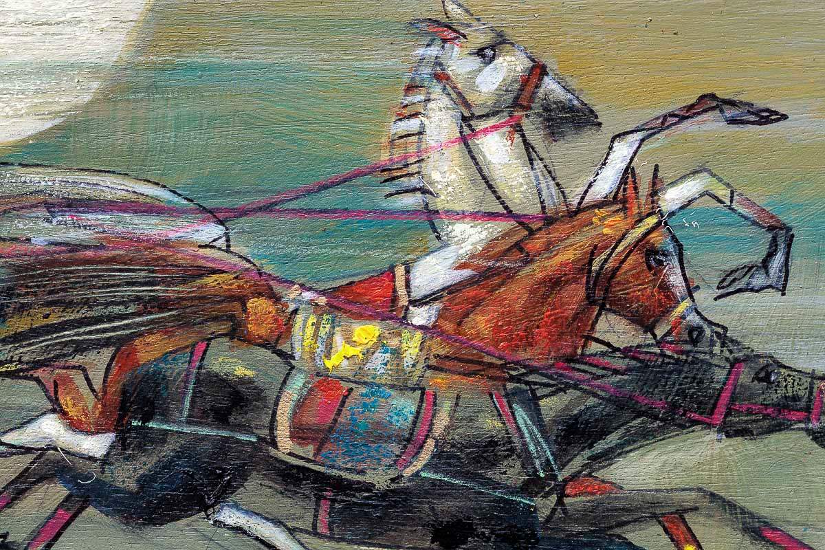 Horses And History - Original - SOLD by artist Andrei Protsouk - Wyecliffe Galleries