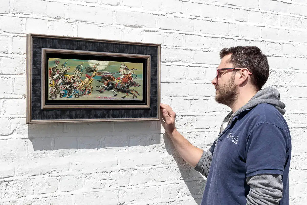 Horses And History - Original - SOLD by artist Andrei Protsouk - Wyecliffe Galleries