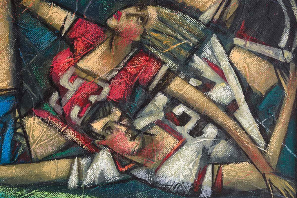 It's A Goaaaal! - Original by artist Andrei Protsouk - Wyecliffe Galleries