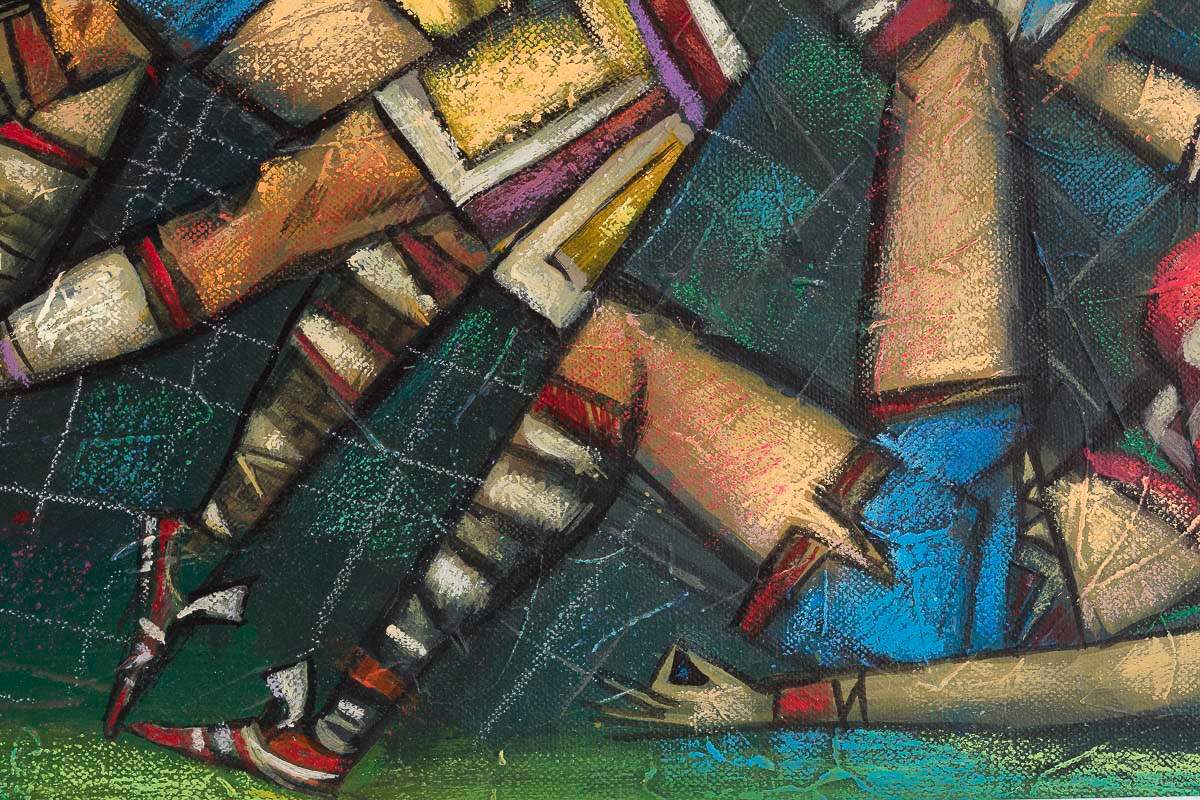 It's A Goaaaal! - Original by artist Andrei Protsouk - Wyecliffe Galleries