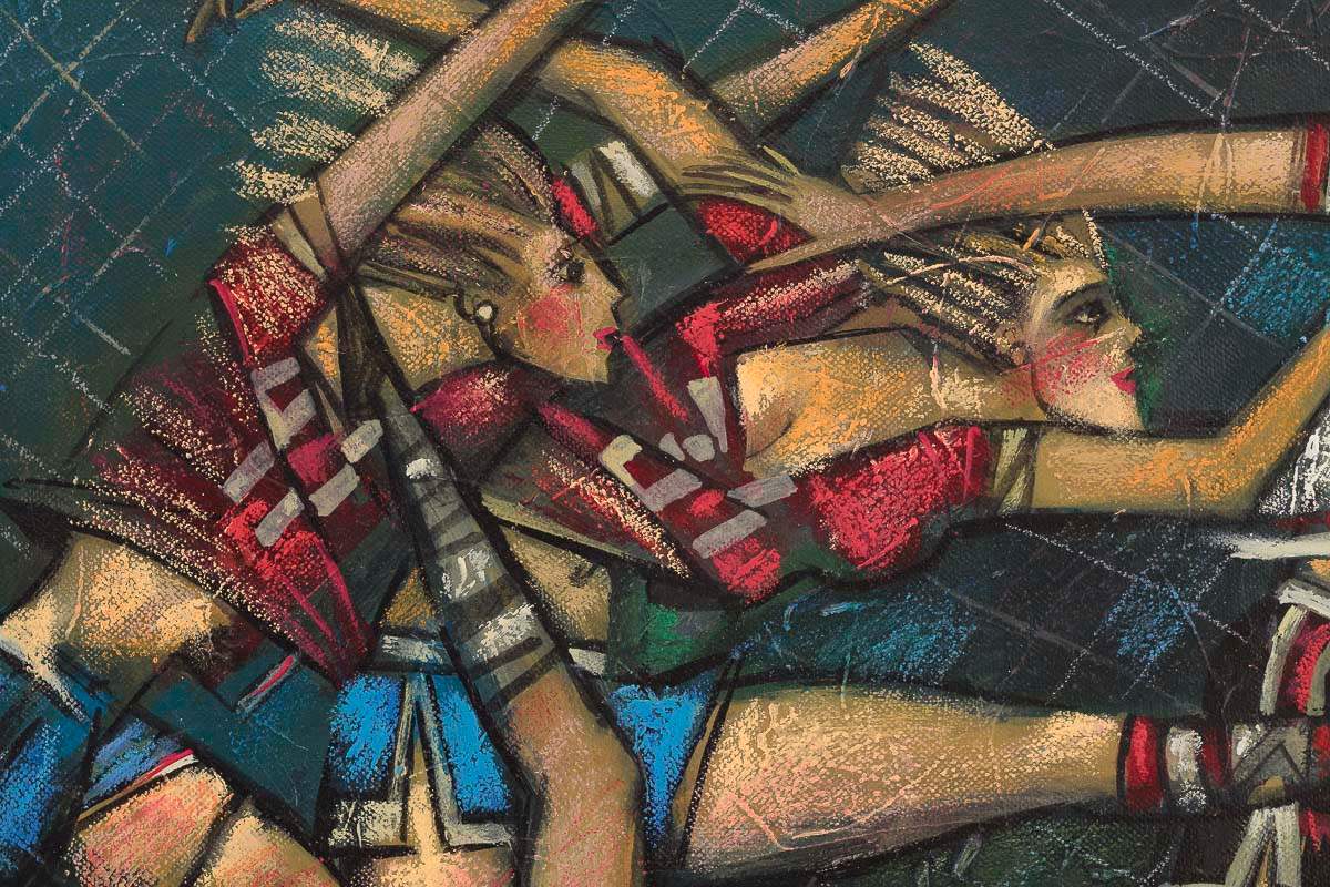 It's A Goaaaal! - Original by artist Andrei Protsouk - Wyecliffe Galleries