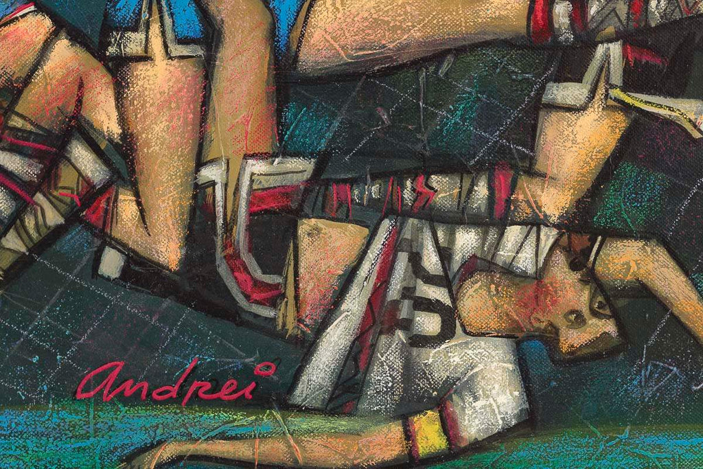 It's A Goaaaal! - Original by artist Andrei Protsouk - Wyecliffe Galleries