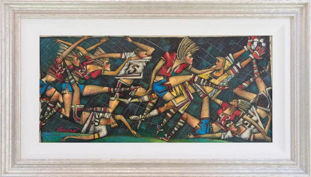 It's A Goaaaal! - Original by artist Andrei Protsouk - Wyecliffe Galleries