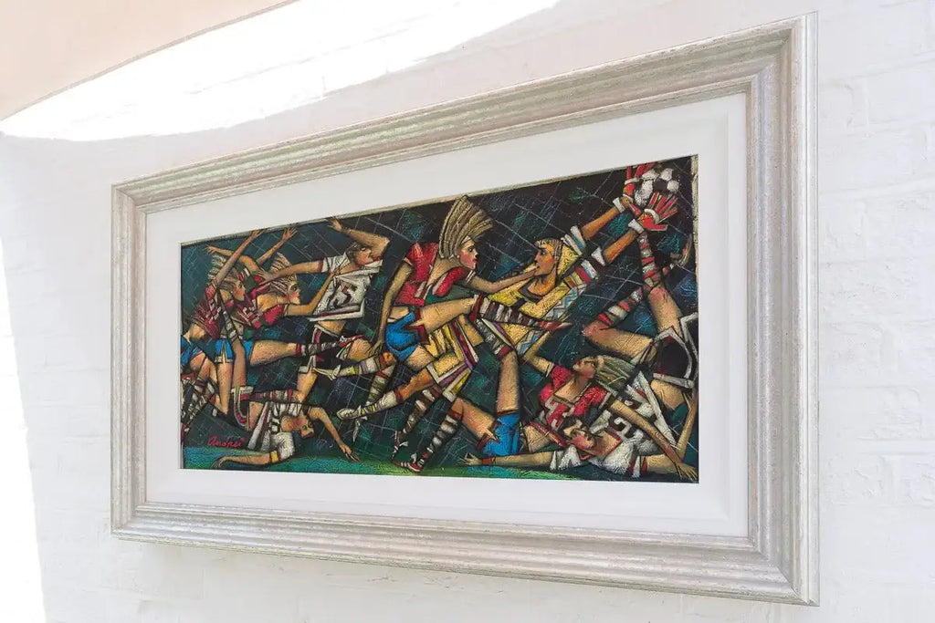 It's A Goaaaal! - Original by artist Andrei Protsouk - Wyecliffe Galleries