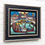 Kissing Under The Bridges - Original - SOLD by artist Andrei Protsouk - Wyecliffe Galleries