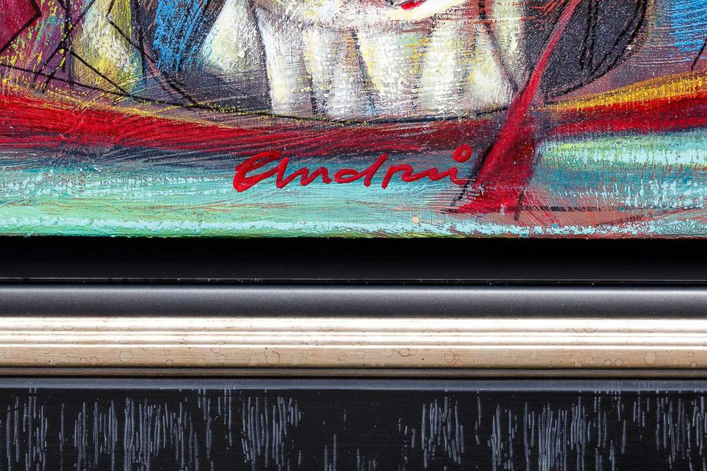 Kissing Under The Bridges - Original - SOLD by artist Andrei Protsouk - Wyecliffe Galleries