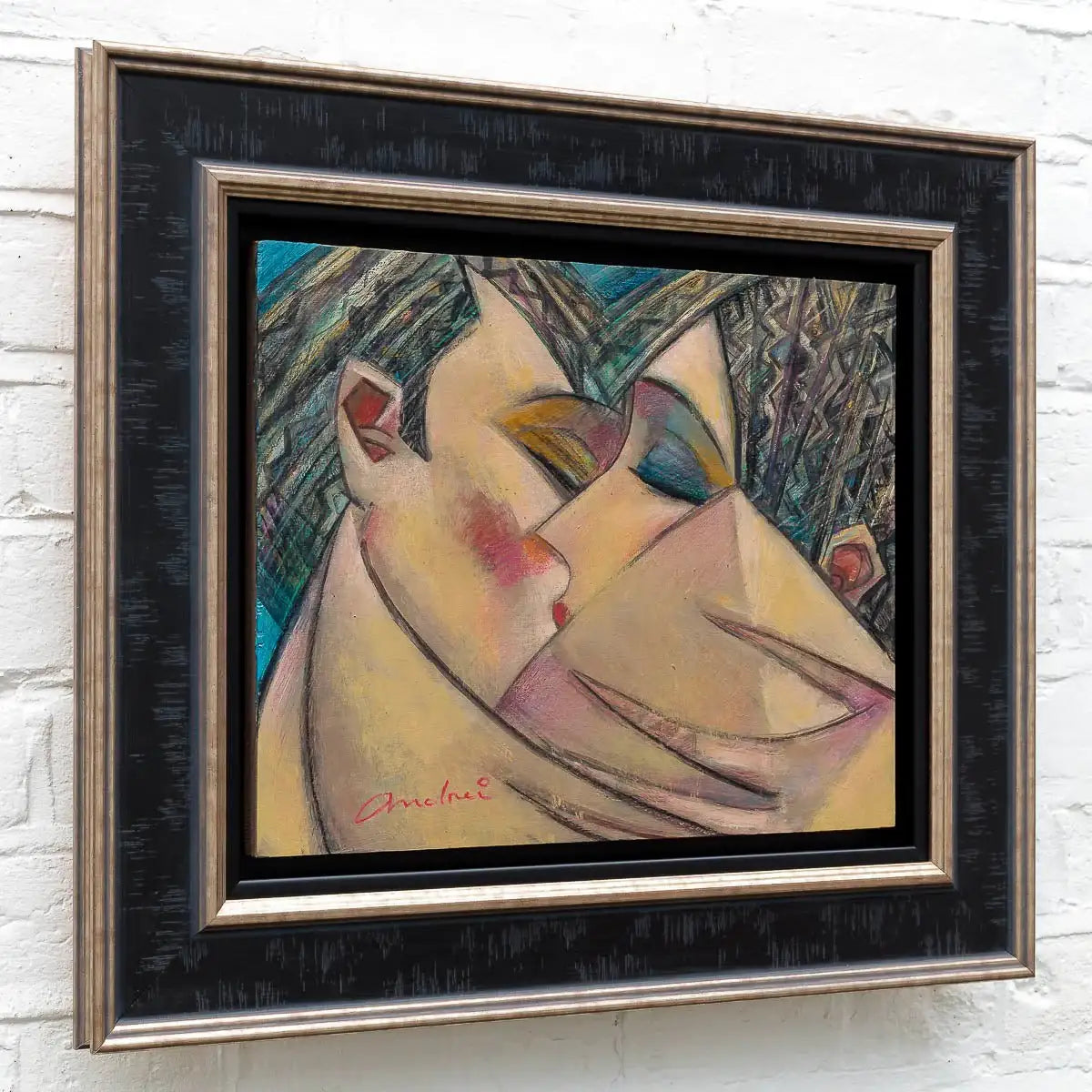 Lovers - Original - SOLD by artist Andrei Protsouk - Wyecliffe Galleries