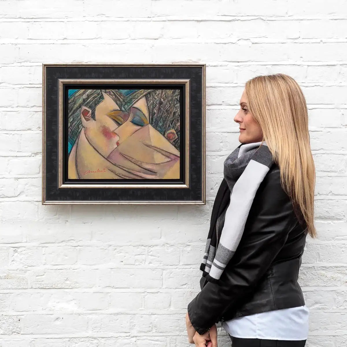 Lovers - Original - SOLD by artist Andrei Protsouk - Wyecliffe Galleries