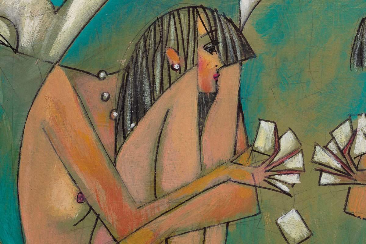 Lucky Hand - Original by artist Andrei Protsouk - Wyecliffe Galleries